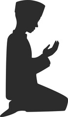 silhouette muslim