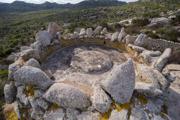 Fortino mimetico Seconda guerra mondiale, isola Spargi, Sardegna