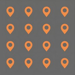 Map pin icon. location pin place marker. Location icon. Map marker pointer icon set. GPS location symbol collection. Victor illustration Eps 10.