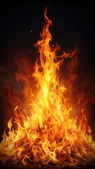 Fototapeta premium Fiery Ember Rising Slowly