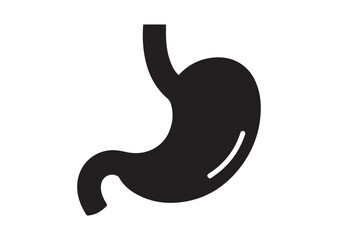 Obraz premium Stomach icon, Stomach solid vector