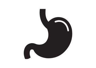 Stomach icon, Stomach solid vector