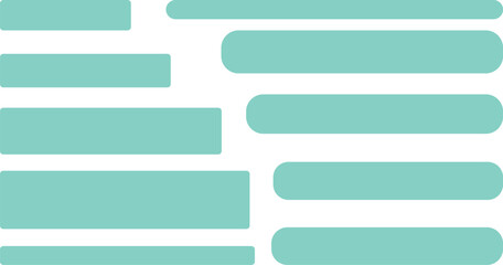 Obraz premium 緑色の横長のバナー背景セット。SNSの会話に使いやすい。横長、角丸、長方形。