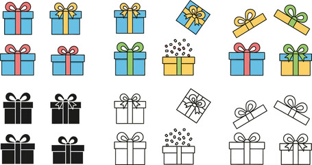 Festive gift boxes pattern perfect for birthdays, holidays, and celebrations conveys joy, surprise, and anticipation of special occasions