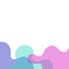 Transparent Blob Footer