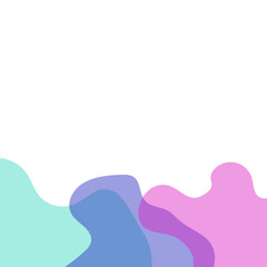 Transparent Blob Footer