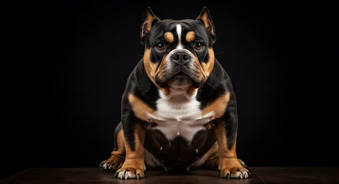 Powerful dog portrait
