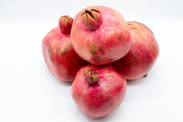 pyramid of red garnets side view