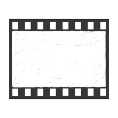 Grunge Film Frame Retro Movie Border Vector