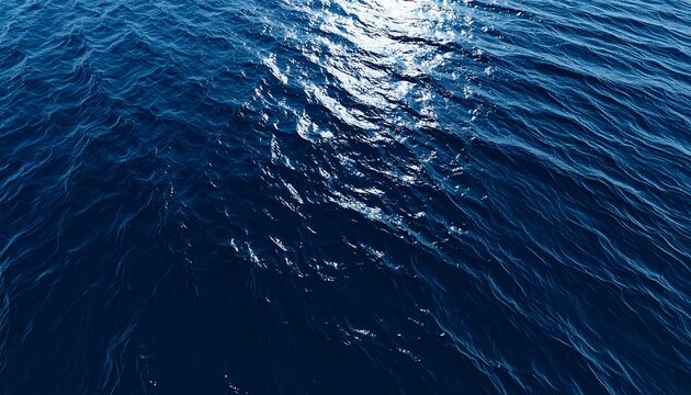 Deep blue water surface texture