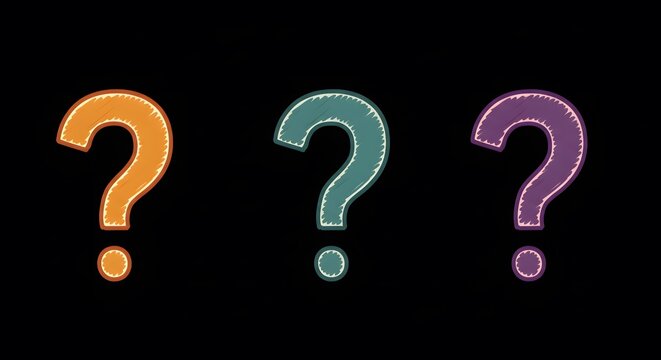 Question marks graphic design