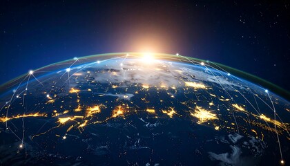 Earth network sunrise