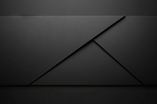 Dark, matte, geometric panels with intersecting triangles