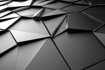 Abstract metallic triangular pattern