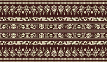 Textile digital design motifs patterns ikat rugs paisley traditional Thai border front back and dupatta etc © Pro designer