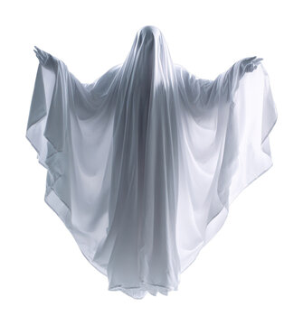 PNG Ethereal ghostly figure in white