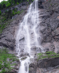 Rothbach Waterfall near Konigssee lake in Berchtesgaden National Park, Germany