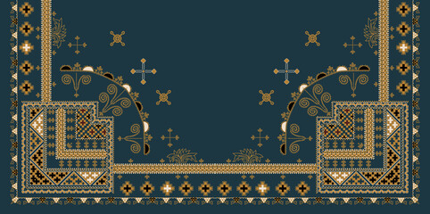 Textile digital design motifs patterns ikat rugs paisley traditional Thai border front back and dupatta etc © Pro designer