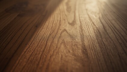 Richly detailed  image showcasing a wooden surface, revealing intricate grain patterns and textures with a shallow depth of field, and the interplay of light and shadow creates a warm, inviting...