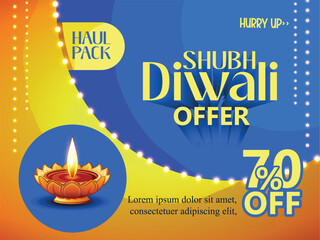 Diwali festival indian festival diwali sale poster