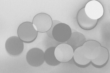 Gray Soft Bokeh Texture. Abstract soft bokeh texture in gray tones, ideal for background, overlay, or minimalist design concept.