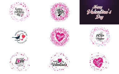 Naklejka premium vector set of easter eggs and flowers