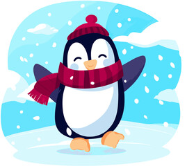 Penguins vector illustration
