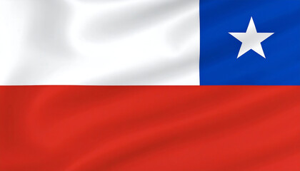 Fototapeta premium flag of Chile