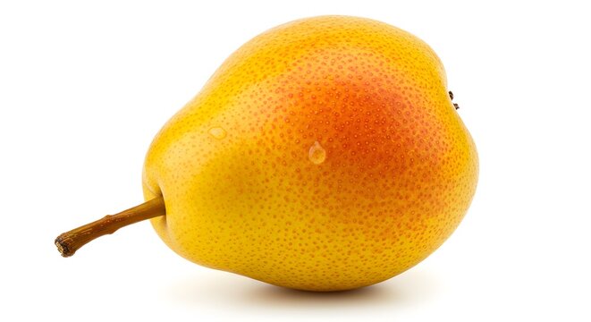 Single ripe pear