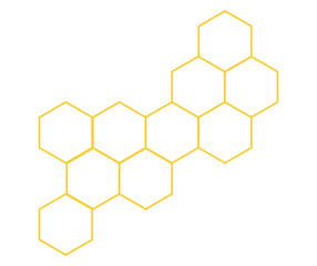 vector background with honeycombs