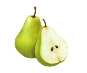 pear and apple