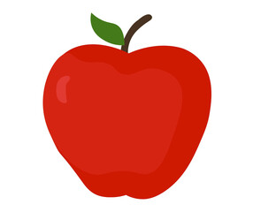 red apple vector illustration