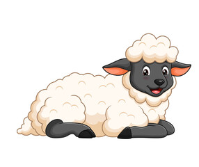 vector illustration of sheep