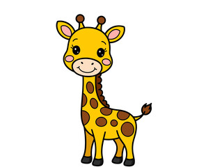 funny giraffe cartoon