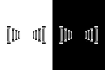 Clean pillar lineup — architectural structure concept.