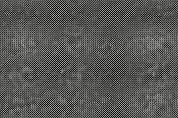 Detailed texture of a fine wire mesh or metal grid against a dark background. This abstract pattern is ideal for graphic design backgrounds, web elements, or a subtle grunge overlay.