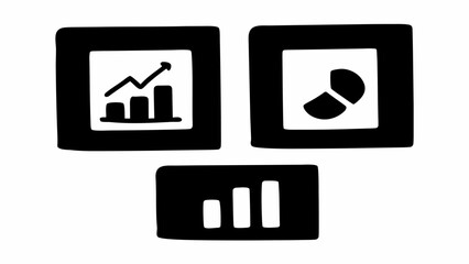 Dynamic business charts and graphs showcasing growth, data analysis, and financial trends for modern reports.