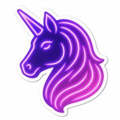 A Neon Unicorn Illustration