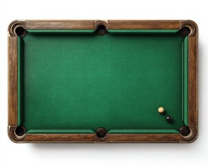 Obraz premium Empty pool table, top view