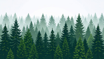 Forest Landscape Illustration