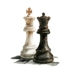 Fototapeta premium black chess queen