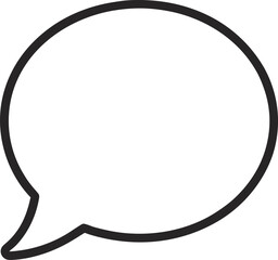 Out line vector Icon of Chat bubble