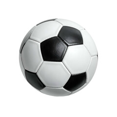 Fototapeta premium Isolated realistic soccer ball with black and white pentagons and hexagons