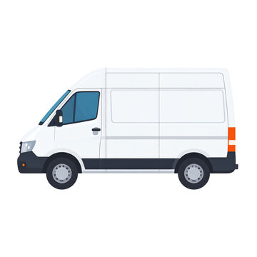 Delivery Van Icon Isolated on White Background
