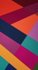 Obraz premium A vibrant abstract background featuring an array of colorful geometric patches seamlessly blended, creating a modern segmented design ,tech ,layered ,vivid