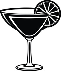 Abstract dark geometric shapes and lines digital art composition isolated on transparent background