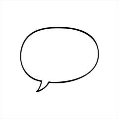 chat bubble on metal internet button