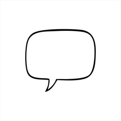 Fototapeta premium chat icon on a white background