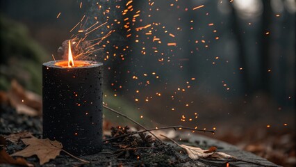 christmas tree in the snow