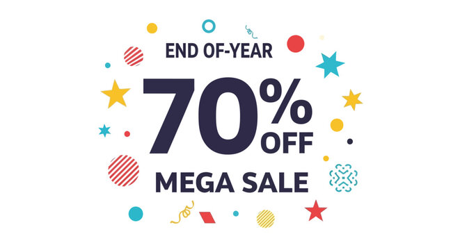 End-of-Year Mega Sale with 70% Off Celebrate Savings and Deals!